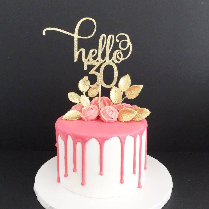 30Th Birthday Cake Designs