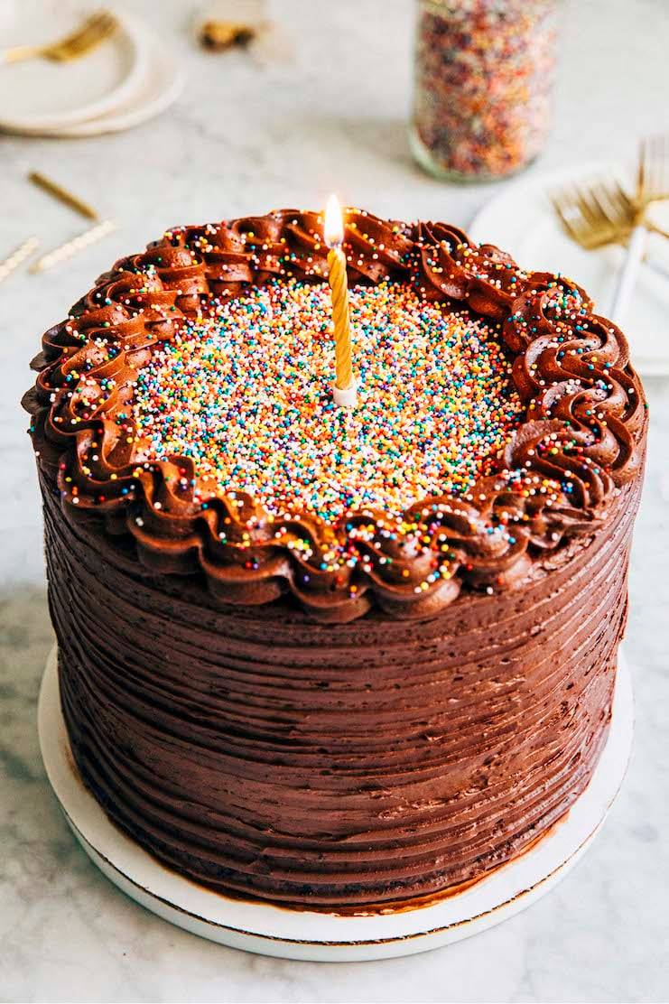 Birthday Cake in Chocolate