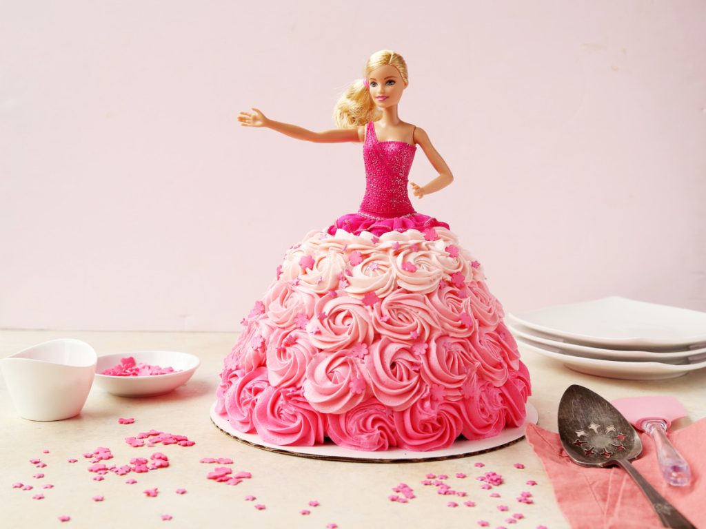 Barbie Doll Birthday Cake