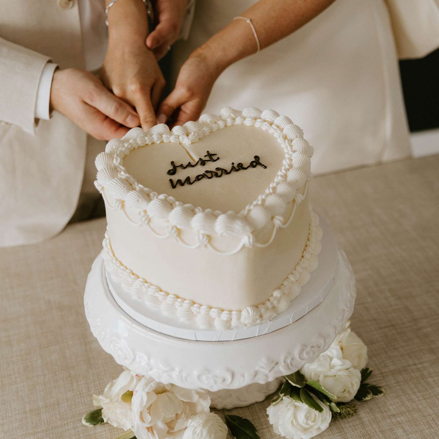 Heart Shaped Wedding Cake Ideas