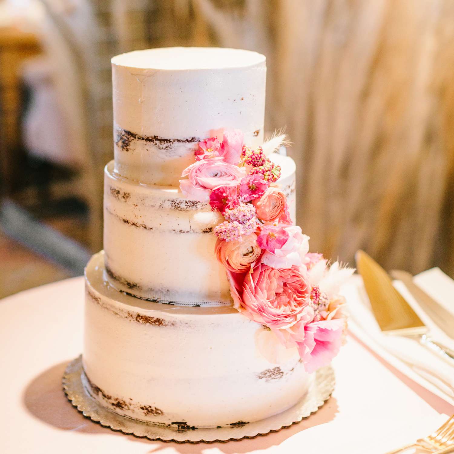 Semi Naked Wedding Cake