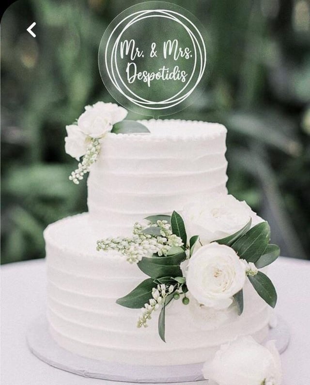 Two Tier Wedding Cake