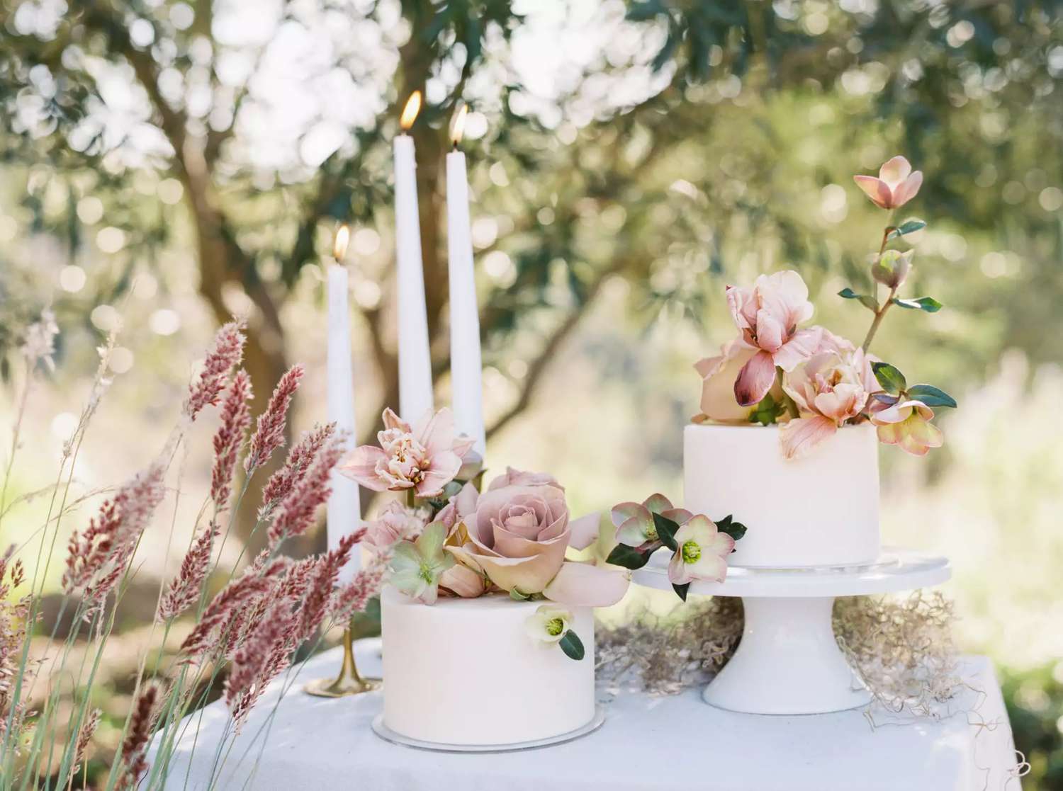 Wedding Cake on Cake Stand